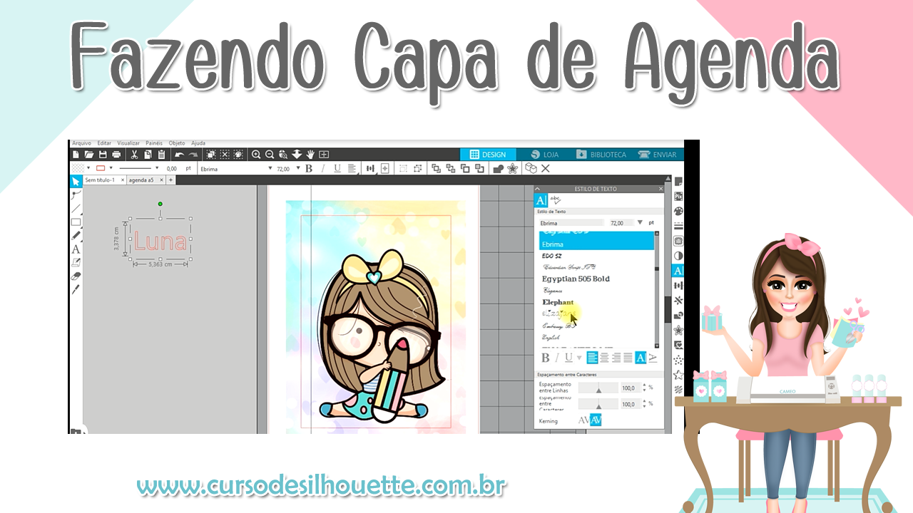 Como fazer Capa de Agenda Personalizada